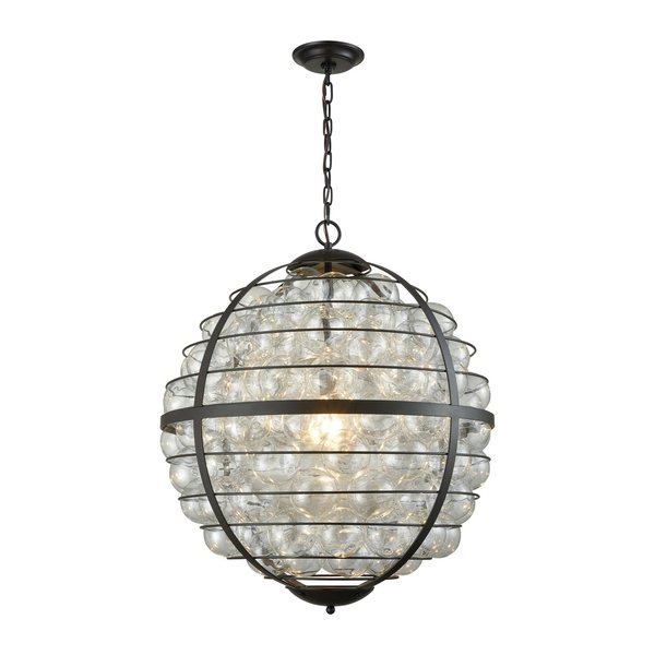 Elk Signature Skorpius 24'' Wide 1Light Chandelier, Clear D3148